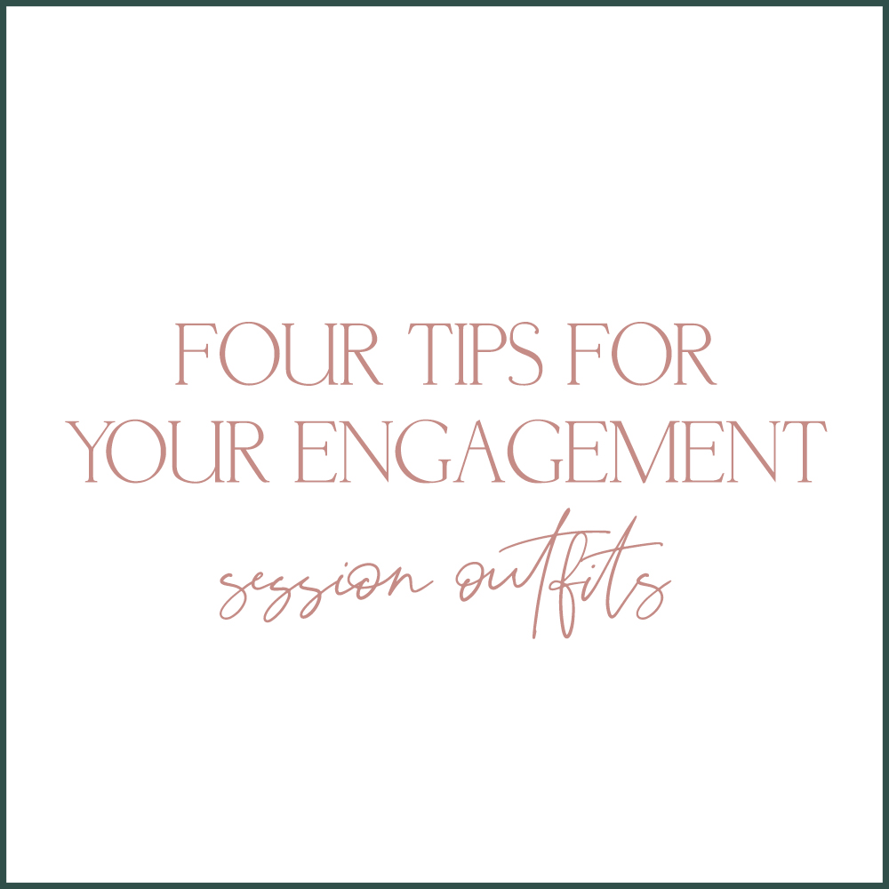Four tips for planning your engagement session outfits from Kara Evans Photographer - Chicagoland wedding photographer and wedding Wednesday blogger.