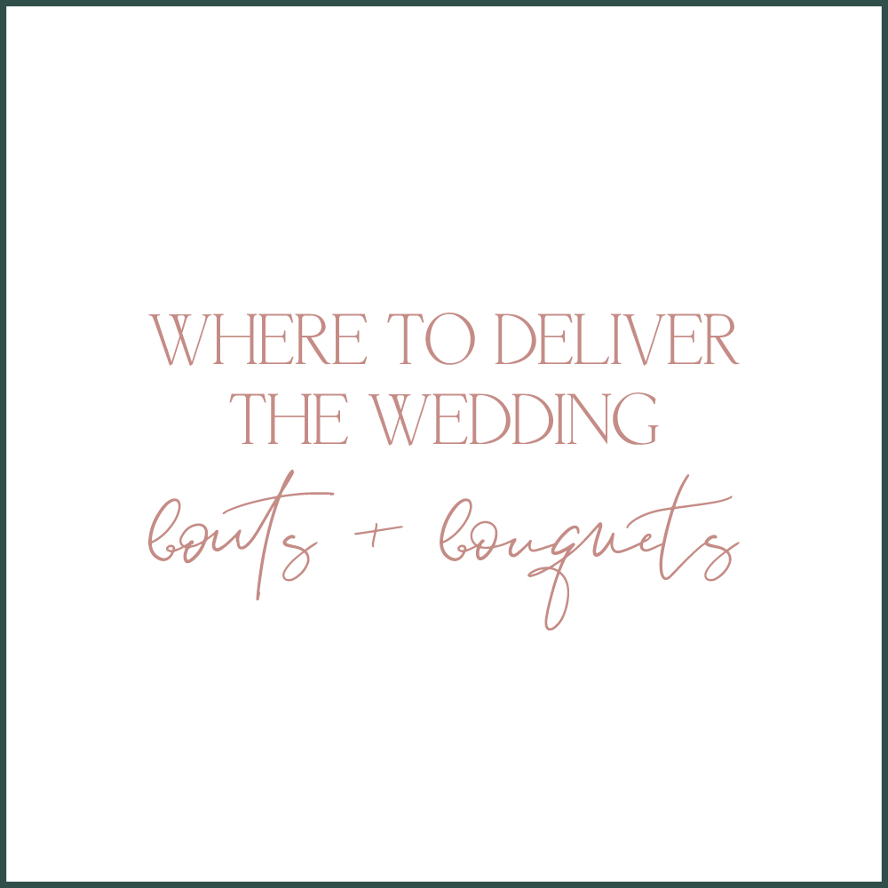 Kara Evans Photographer - Wedding Wednesday - Wedding Blogger - Where to Deliver the Wedding Flowers - Deliver Bouts and Bouquets