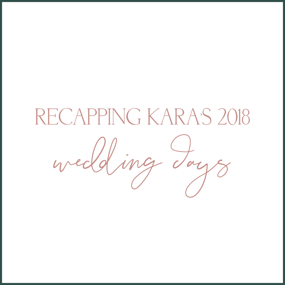 Kara Evans Photographer's recap of 2018 wedding days throughout Central Illinois and Chicagoland.