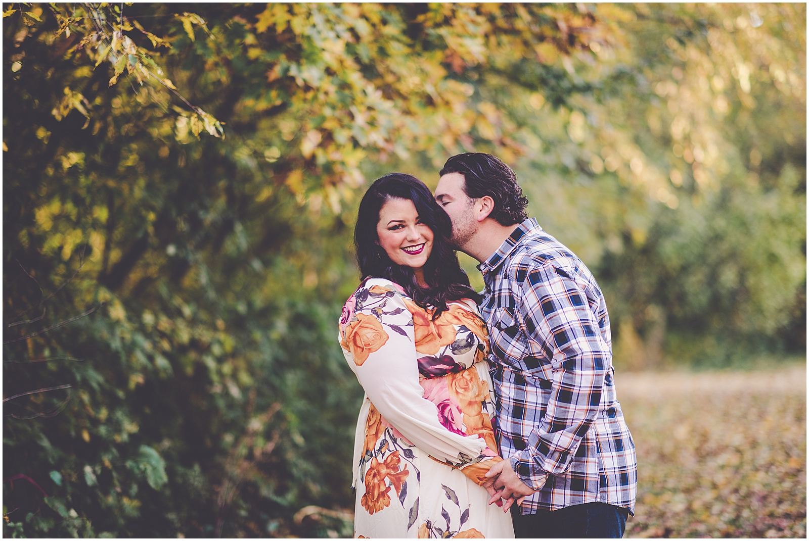 Fall mini sessions at Perry Farm Park in Bradley, Illinois with Chicagoland wedding photographer Kara Evans Photographer.