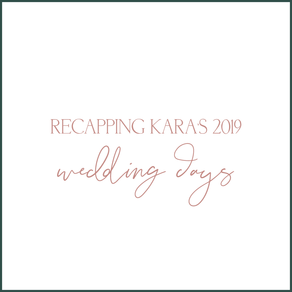 Kara Evans Photographer's recap of 2019 wedding days throughout Chicagoland, Kankakee County, and Central Illinois.