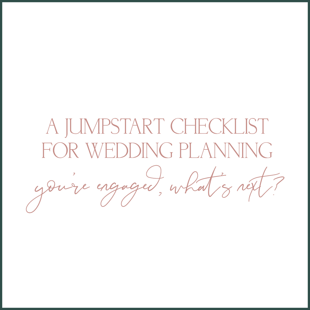 You're engaged, what's next? - a jumpstart wedding planning list of advice with Chicagoland wedding photographer Kara Evans Photographer.