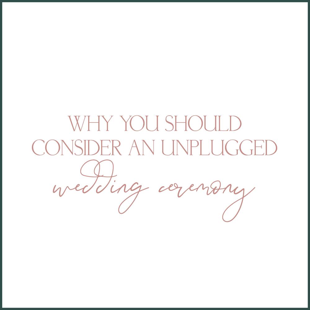 Why you should consider an unplugged wedding ceremony with Chicagoland wedding photographer and mentor Kara Evans Photographer.