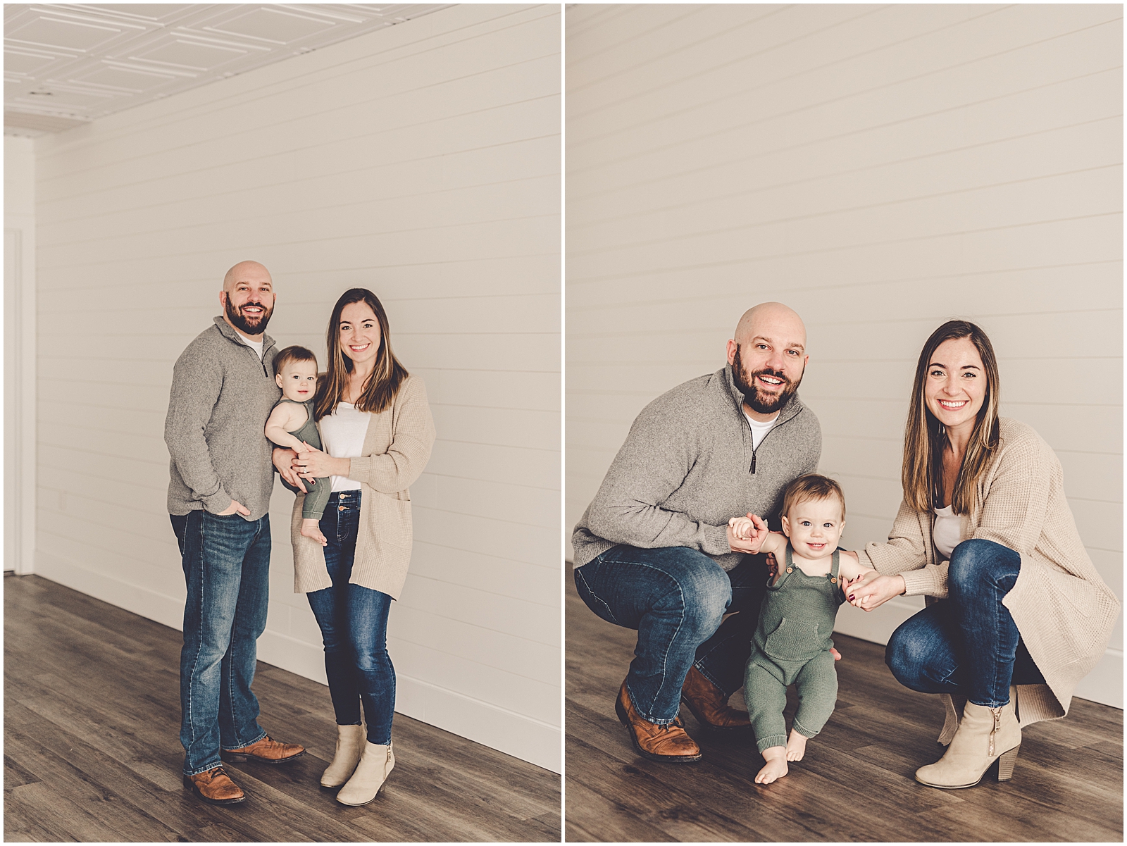 Family photography session with the DePaolo family at Kara Evans Photographer - Natural Light Studio Photographer in Kankakee, Illinois.