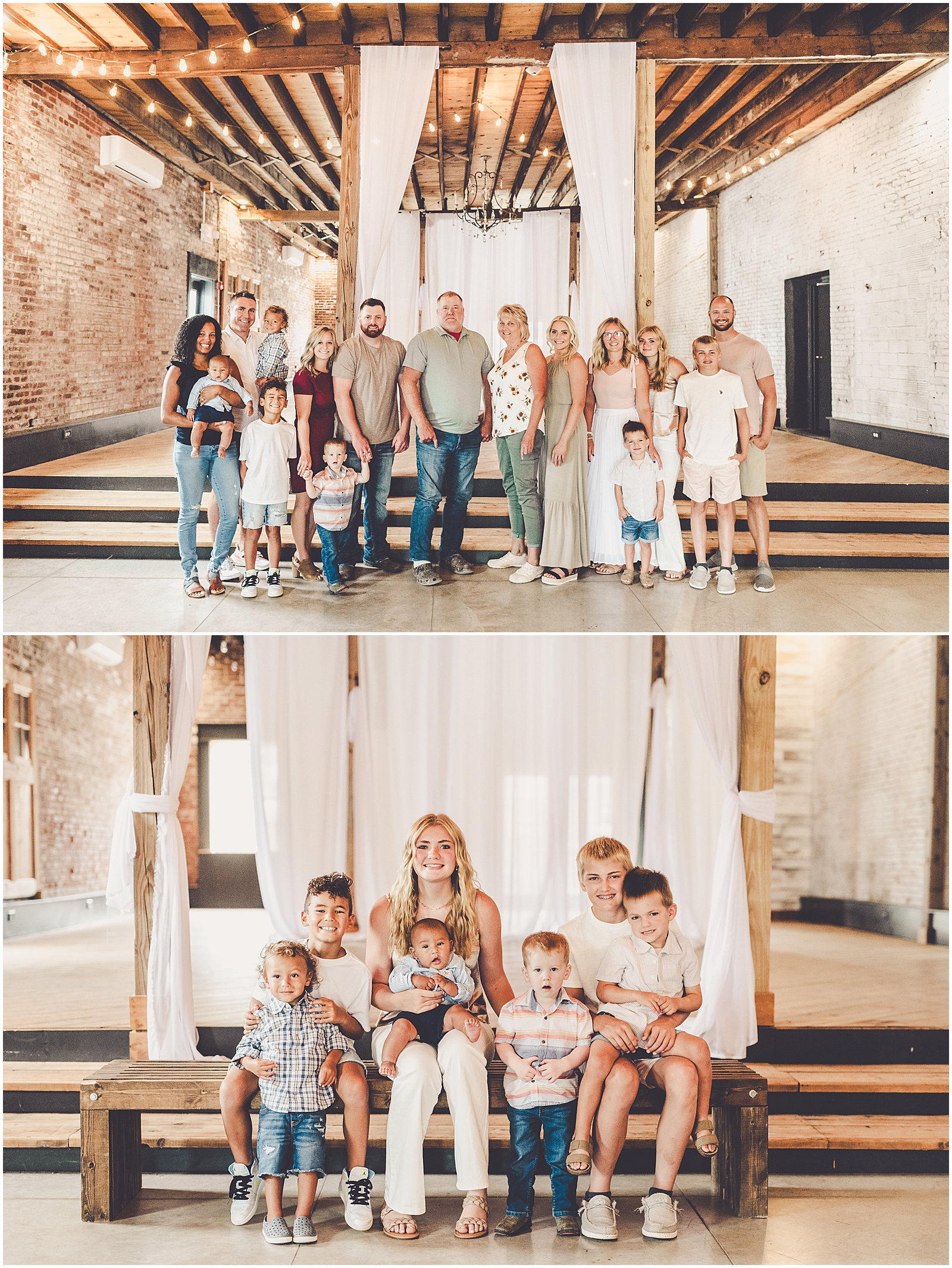 Iroquois County family photos at Town & Country Events in Milford with Kankakee & Iroquois County family photographer Kara Evans Photographer.