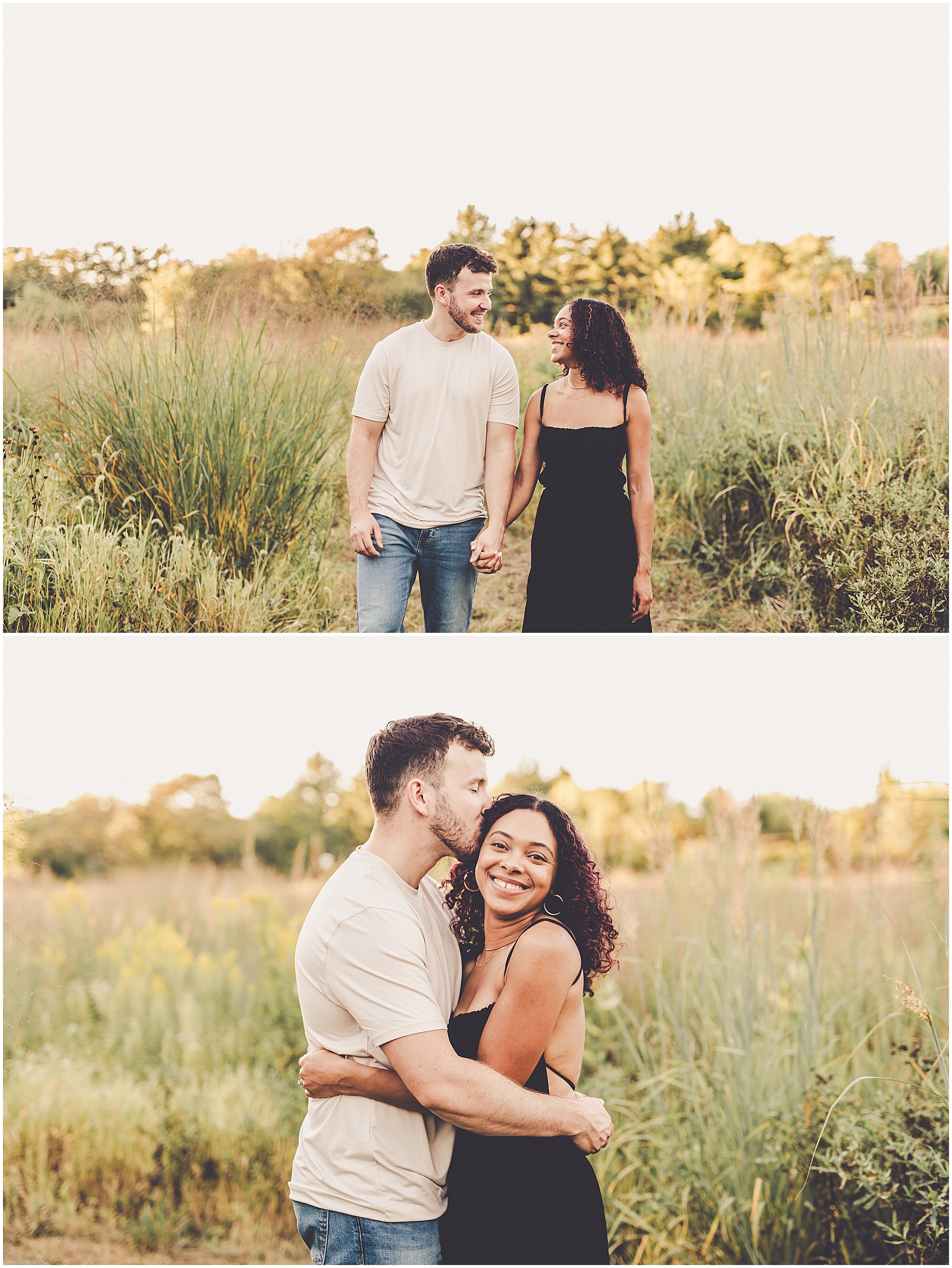 Autumn & Michael's anniversary session at the Kankakee River State Park with Chicagoland wedding photographer Kara Evans Photographer.