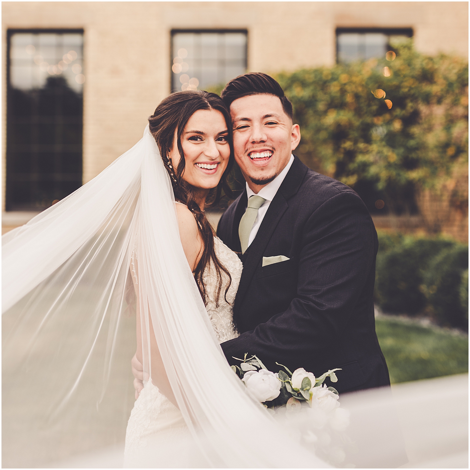 Alyssa and Paul's wedding day at The BRIX in Carpentersville, Illinois with Chicagoland wedding photographer Kara Evans Photographer.
